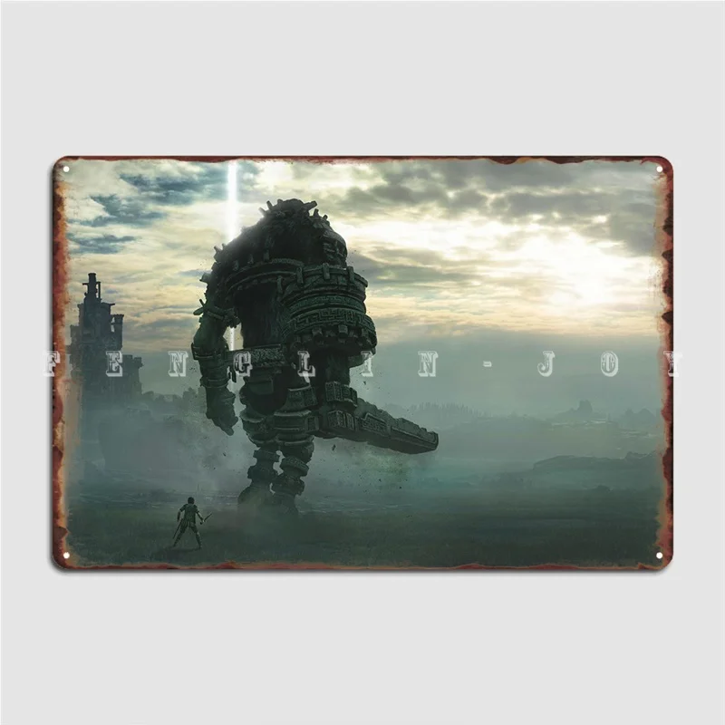 

Shadow Of The Colossus Metal Plaque Poster Wall Mural Pub Garage Printing Wall Decor Tin Sign Posters