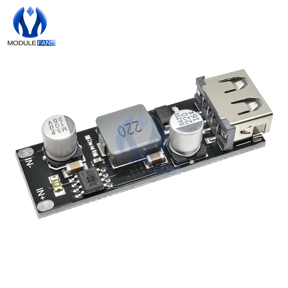 USB DC понижающий преобразователь для автомобильной зарядки модуль 8 В 32 до 5 3 А