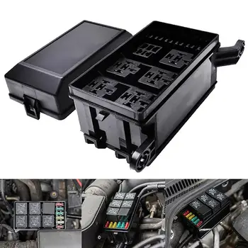 

Universal Car Marine SUV Off-Road 6-Way Relay Circuit Blade Fuse Holder Box