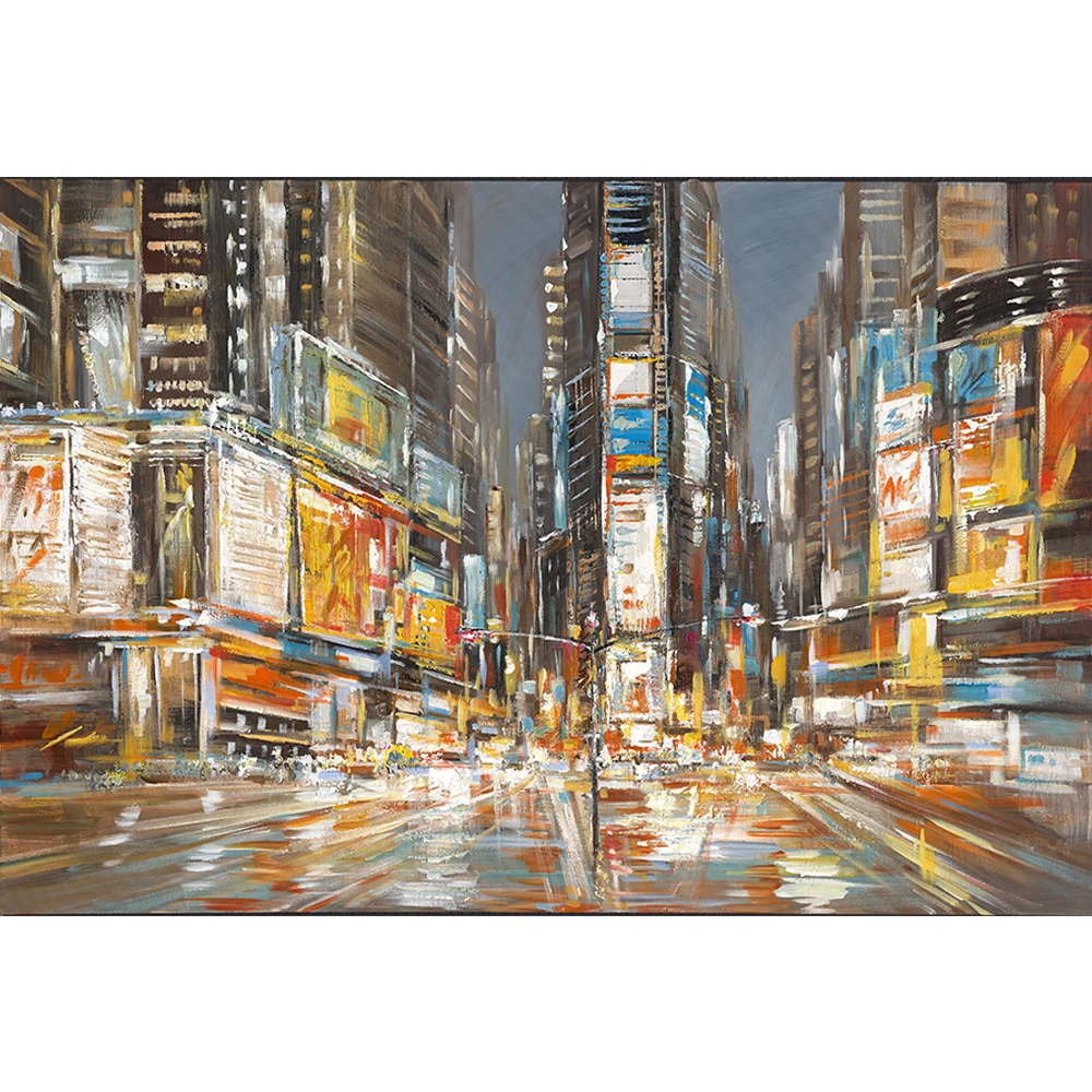 

New York City Styling Painting By Number Times Square Digital Oil Painting House Wall Decoration Art For Kids Adults Gift 005