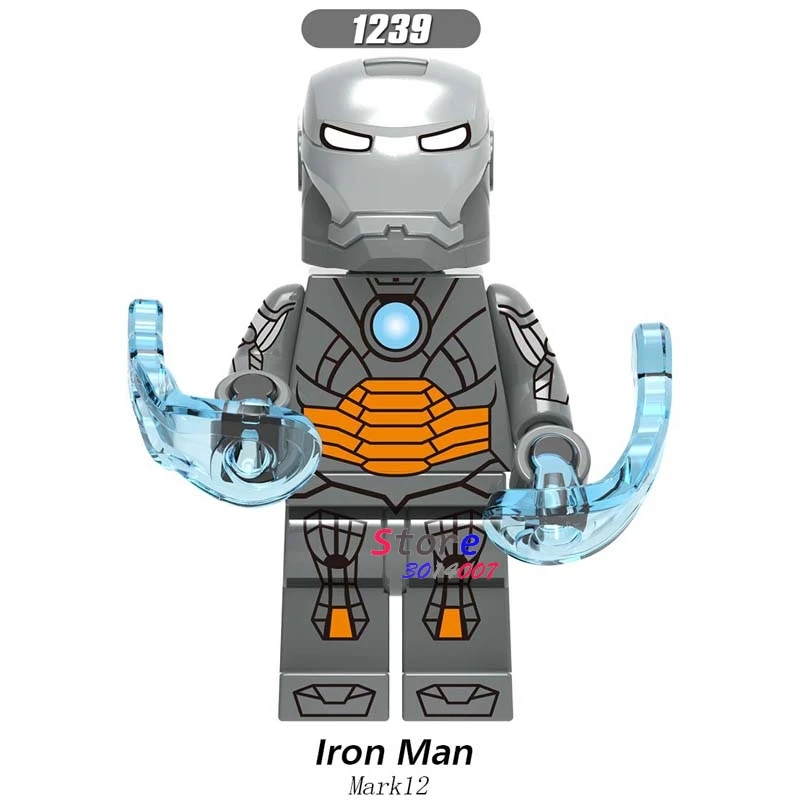 50 шт. Мстители Endgame Железный человек IronMan MK85 MK50 MK30 Mk16 Mk18 Mark 21 Mark 28 военная машина перец строительный блок для детей - Цвет: XH1239