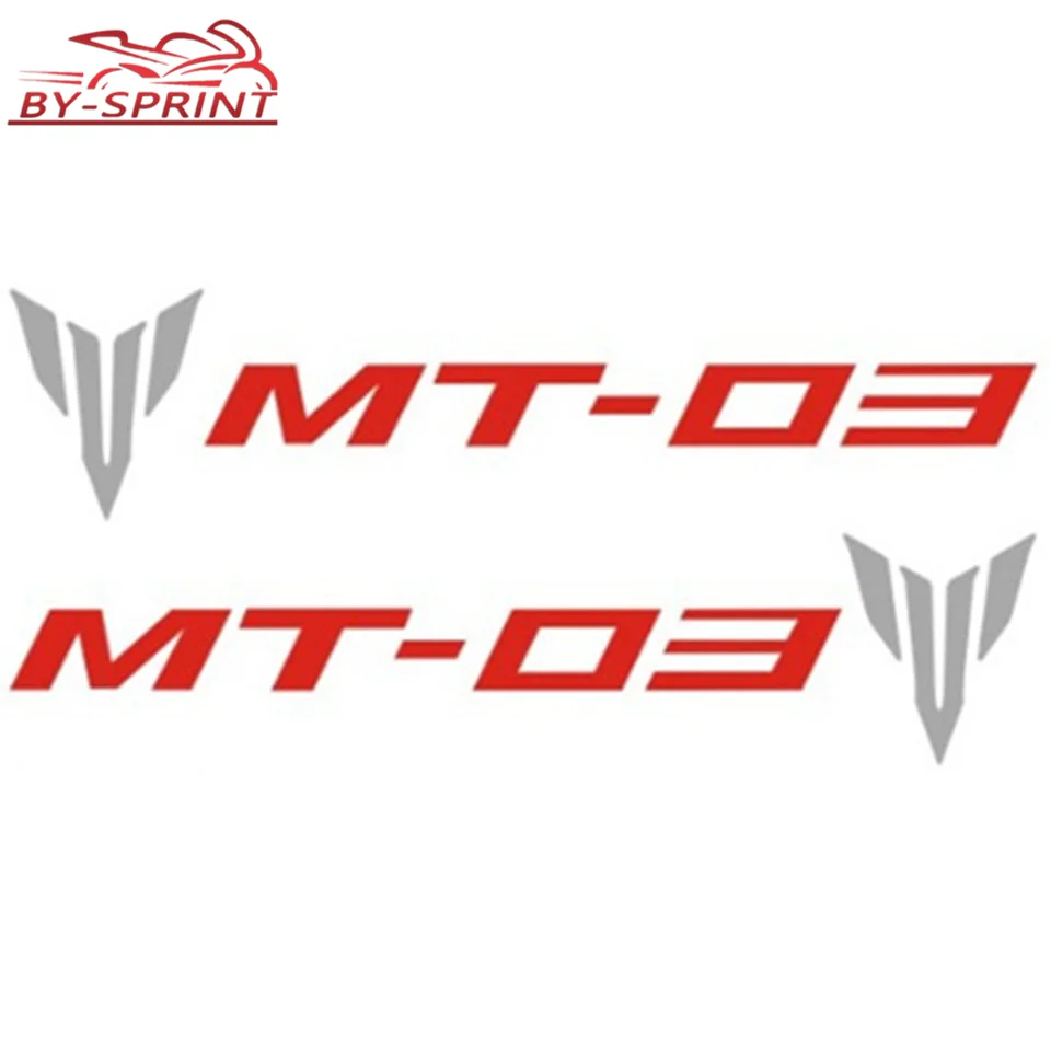 2 X мотоциклетные украшения универсальные эмблемы наклейки для YAMAHA MT 03 MT03 mt