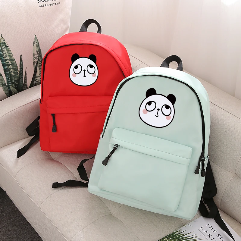 #*Cheap APP BLOG Cute Cartoon Panda Backpack Preppy Style Women Backpack High Quality Shoulder Bags Student Schoolbag Black Backpacks