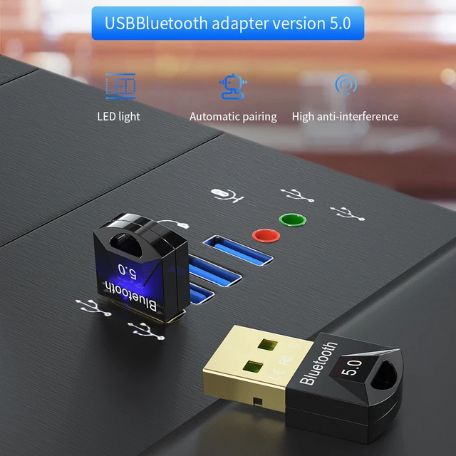 Essager USB Bluetooth 5.1 Adapter Receiver BT5.0 Dongle for PC Wireless  Mouse Bluetooth Earphone Headset Speaker Laptop Computer - AliExpress