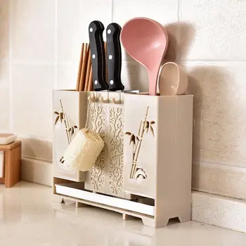 

Cutlery Storage Holder Plastic Drainer Drain Containers Drying Rack Tableware Table Knife Spoon Fork Container Kitchen Tool new