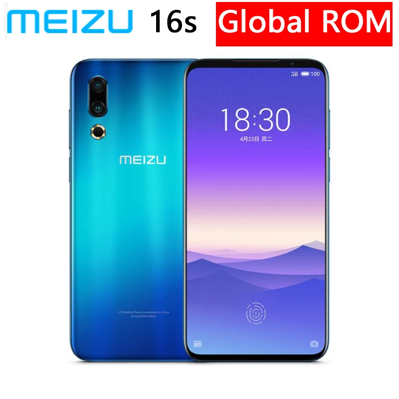 Meizu 16s 6 ГБ/8 Гб RAM 128 ГБ ROM Global 3600 мАч Super mTouch mEngine 3 0 2 полный экран двойная задняя