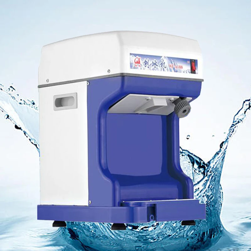 Electric Cube Ice Shaver Crusher Machine For Commercial Kitchen Ice Shaving Equipment 10.8kg