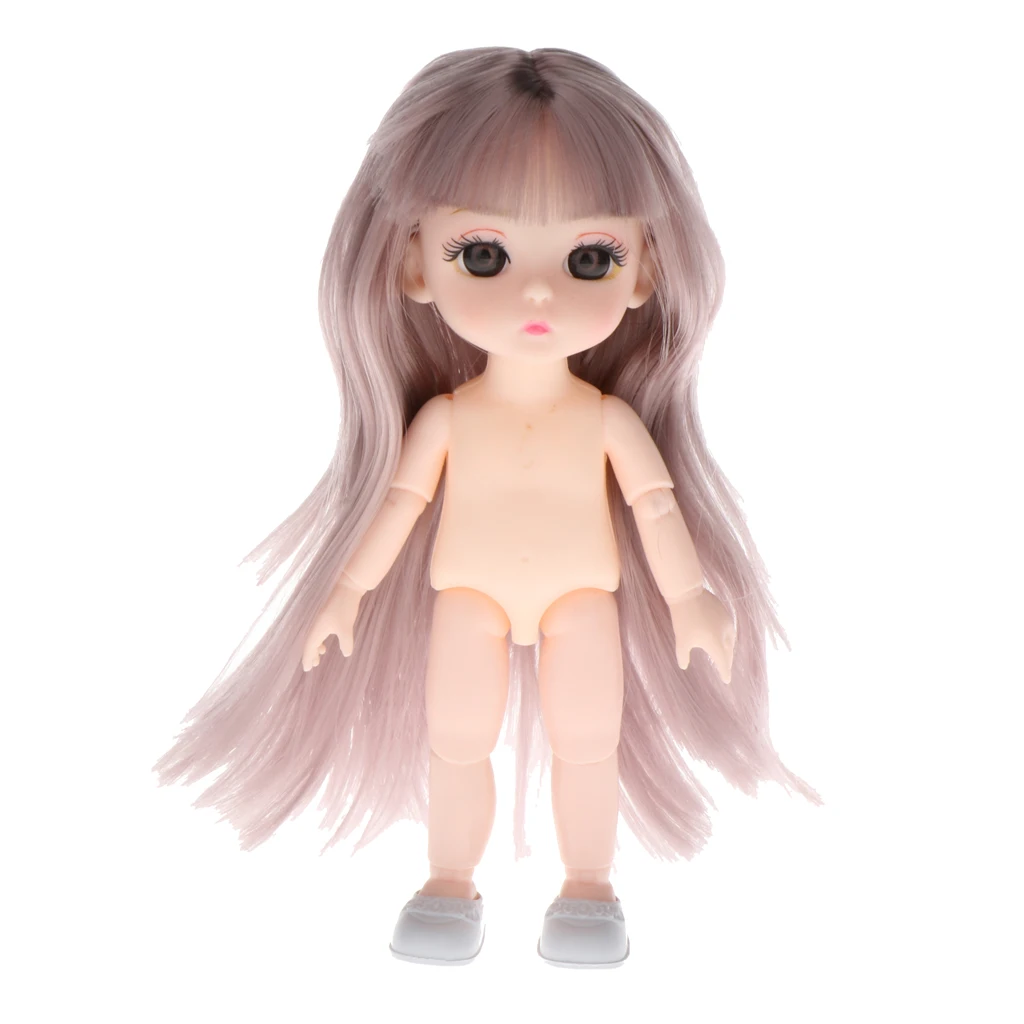 16cm 13 Moveable Jointed Dolls Mini BJD Baby Girl Body Fashion Dolls Toy with Shoes For Girls Gift
