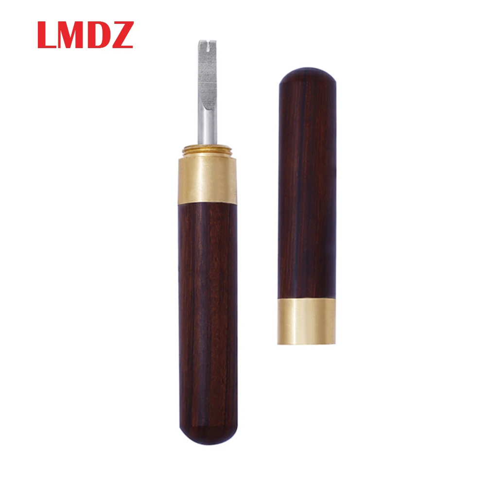 Lmdz Wood Handle Leather Edge Beveler Skiving Beveling Knife