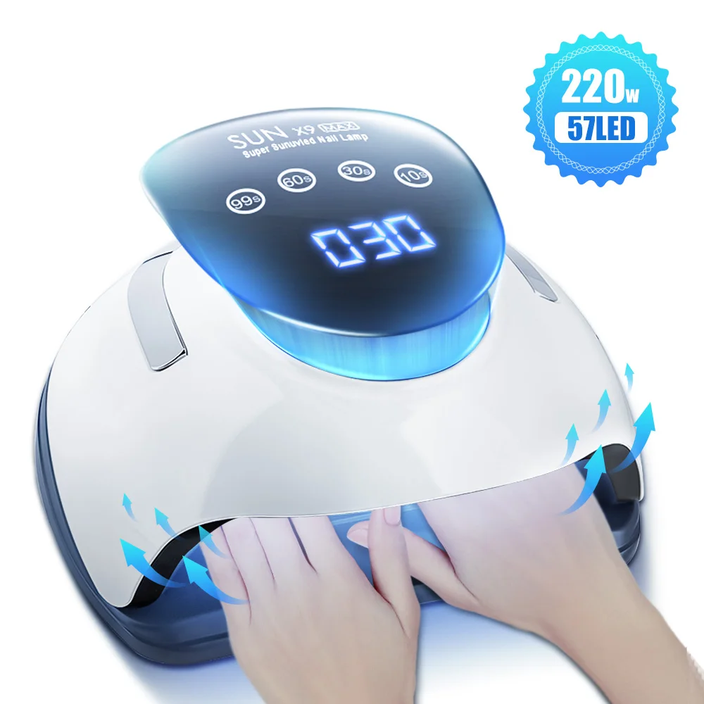 220W УФ-светодиодный светильник большой ЖК-дисплей сенсорный Экран Сушилка для