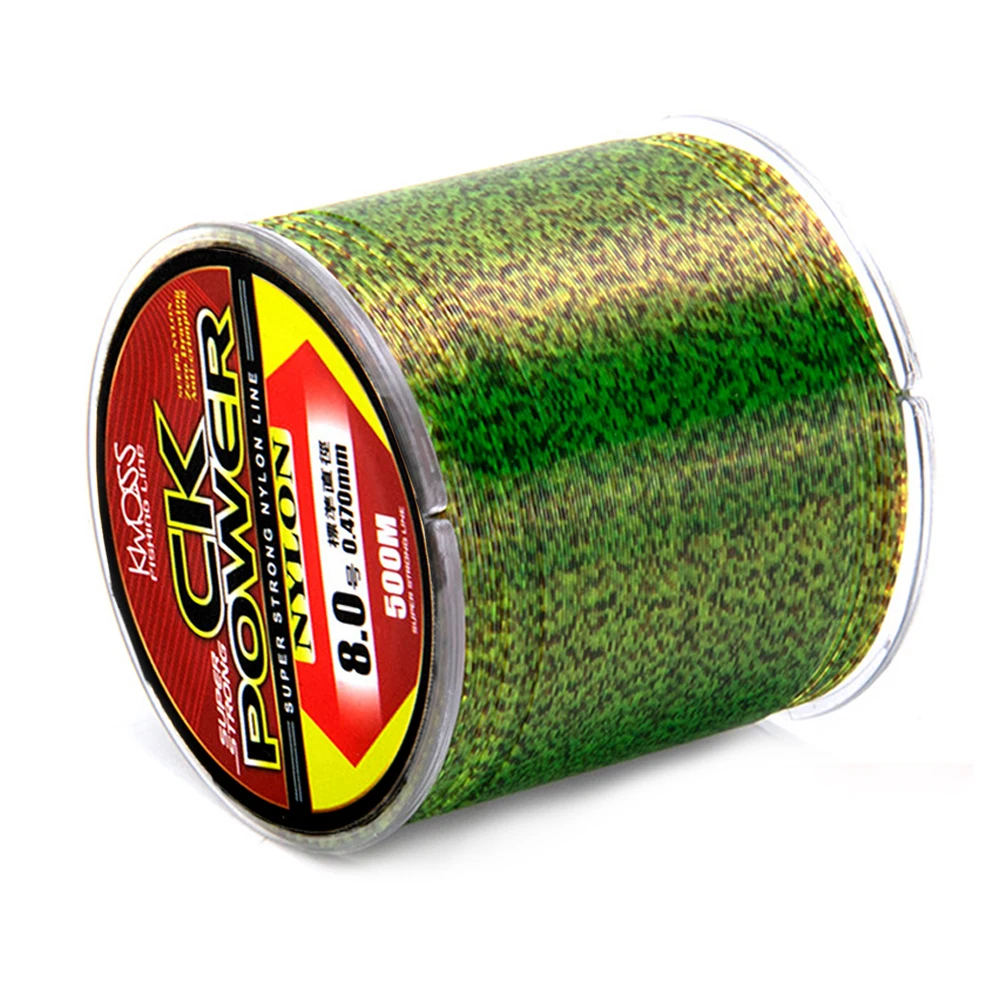 

500m Invisible Spoted Fishing Line Monofilament 3D Bionic Fluorocarbon Coated Speckle Carp Nylon Thread Fly Fish Line