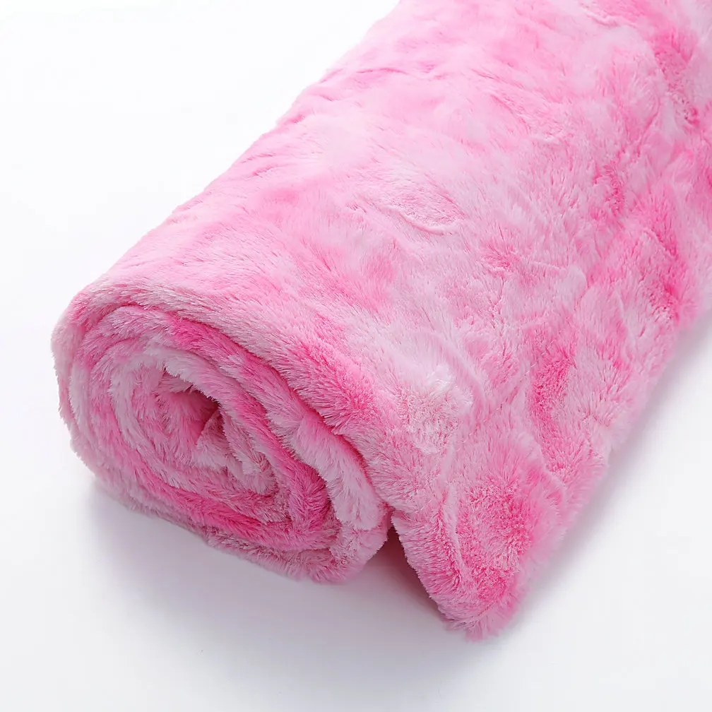Супер мягкий искусственный мех плед пушистый легкий вес роскошный уютный теплый Пушистый Плюшевый одеяло - Цвет: Розовый