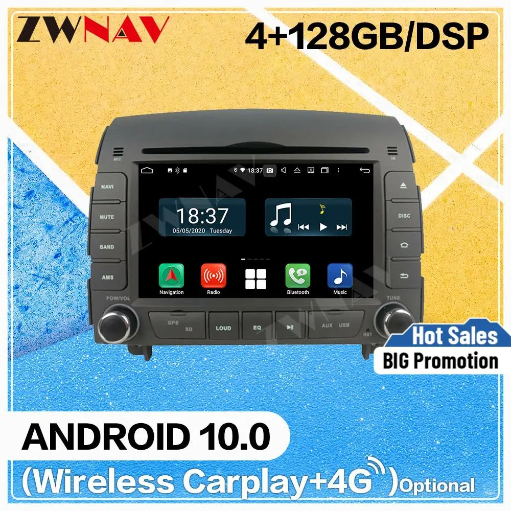 128G Carplay Android 10 экран DVD-плеер для HYUNDAI SONATA NF YU XIAN 2004 2005 2006 + Автомобильный GPS-навигатор