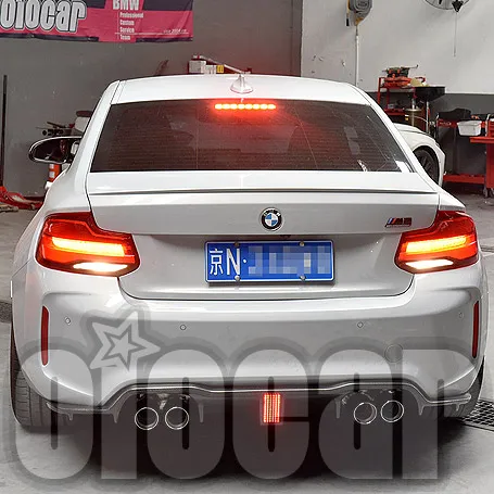 Стильный светодиодный УГЛЕРОДНЫЙ Задний диффузор Kohlenstoff для BMW F87 M2 M2C|Обвесы| |