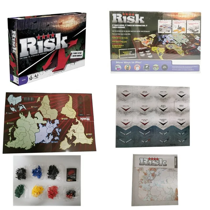  Hasbro Gaming Risk Board Stragety Table Card Game English Star Wars Transformers Adult Family Party