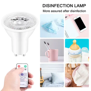 

Disinfection Light UVC Warm Light Bulb With Remote Controller Disinfection Uv Lamp Germicidal Ultraviolet Lamp Sterilizing Lamp