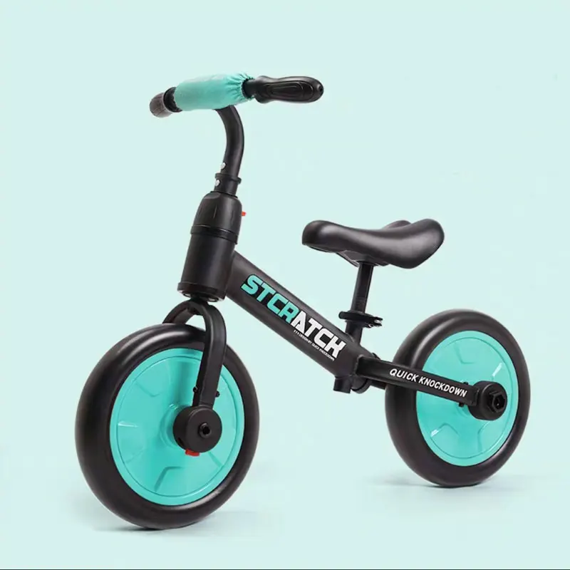 

Child Tricycle Bicycle High Carbon Steel Riding Sliding Two In One Height Adjustable Comfortable Cushion Student Bicycle