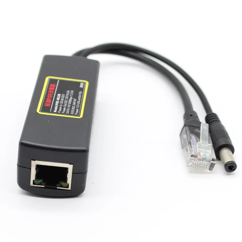 Poe splitter ieee 802 3at standard 12v 1a 2a dc output dc48 52v input