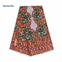 Голландский воск Анкара ткани полиэстер воск печатает ткань высокого качества 6 ярдов африканская ткань для вечерние платья FP6059