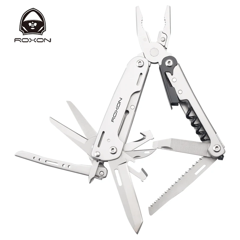 

Roxon S801S Updated Multitools Folding Plier EDC Scissors Camping Fishing Multi Tools Plier Screwdriver Bits Knife Survival