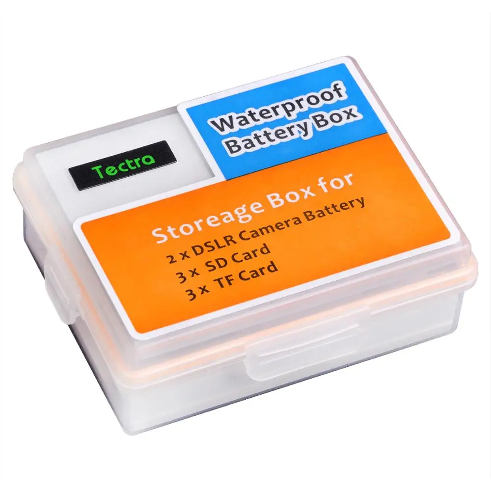 

1pcs Battery Storage Box SD TF Memory Card Case for Canon LP-E6 BP-511 Sony NP-FZ100 NP-FM50 Nikon EN-EL15 Panasonic DMW-BLF19