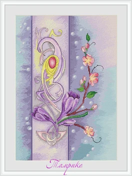 

21-celtic season-spring Counted Cross Stitch 11CT 14CT 18CT DIY Cross Stitch Kits Embroidery Needlework Sets