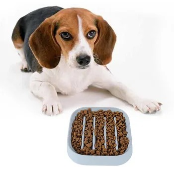 

Useful Anti Choke Pet Dog Feeding Bowls Plastic Snail Shape Slow down Eating Food Prevent Obesity Healthy Diet Dog Accessories l