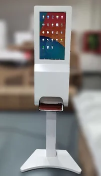 شراء21.5 بوصة Touchless 3L موزع مطهر يد وكشك الإشارات الرقمية