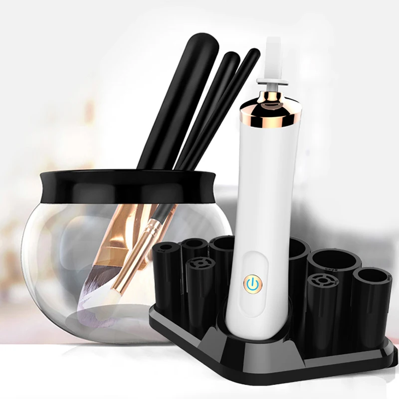 

10 Seconds Convenient Electric Wash Makeup Brush Dryer Cleaner Device Make up Brushes Washing Cleanser Cleaning Machine Tool