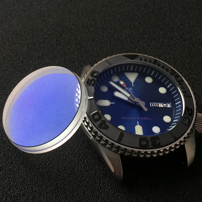 SKX007 Sapphire crystal Flat with stepped edge MOD