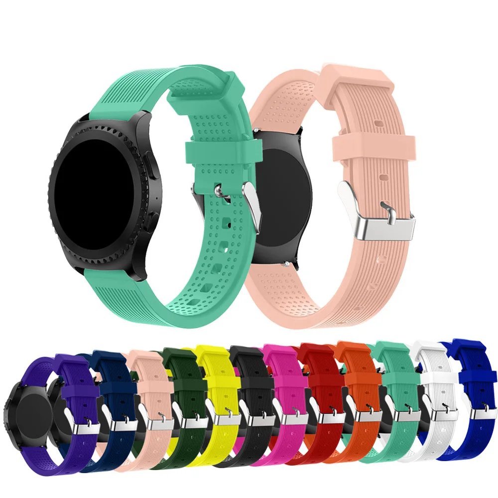 Силиконовые спортивные часы ремешок для samsung gear Sport 20 мм смарт Galaxy 42 активные