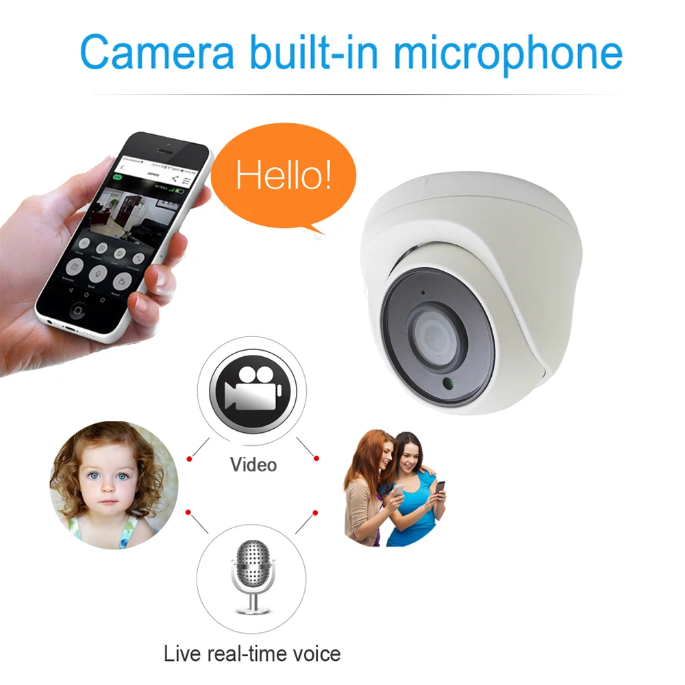 JIENUO 5MP POE камера IP HD Cctv камера видеонаблюдения встроенный микрофон ночное видение инфракрасное видео IPCam домашняя камера