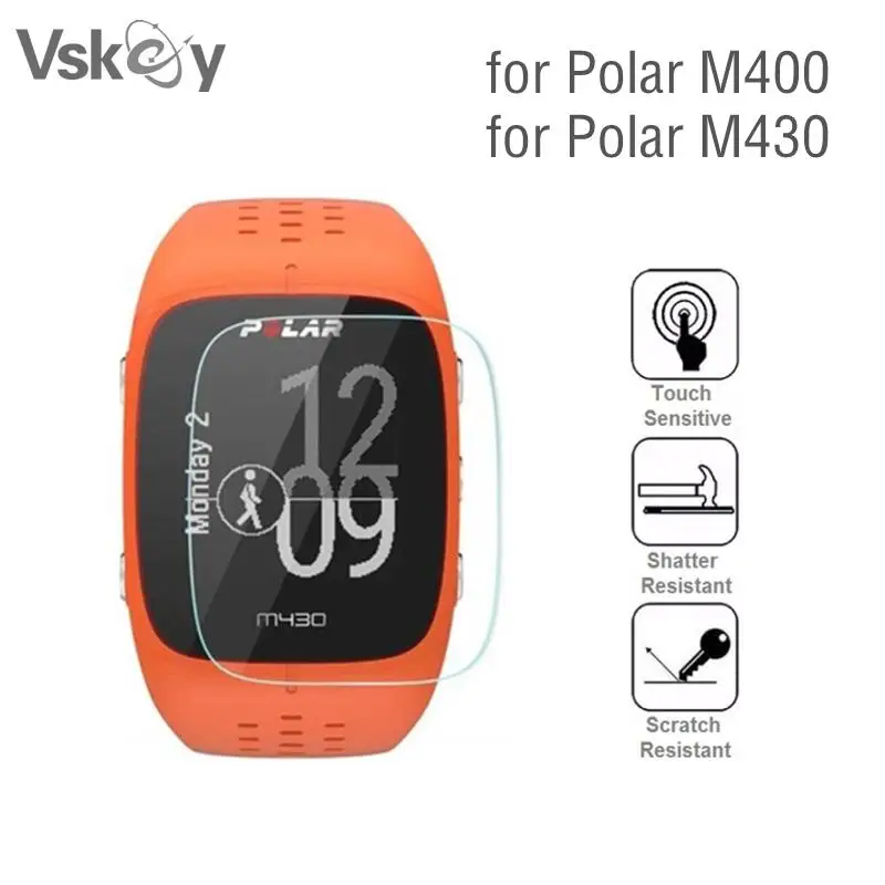 VSKEY 100 шт. защита экрана смарт-часов для Polar M430 M400 от царапин | Электроника