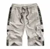 2020 Men's Cargo Shorts Combat Plus Big Size Capris 4XL 5XL 6XL 7XL Man Long Army Green Baggy Short Male Army Green Dark Green 1
