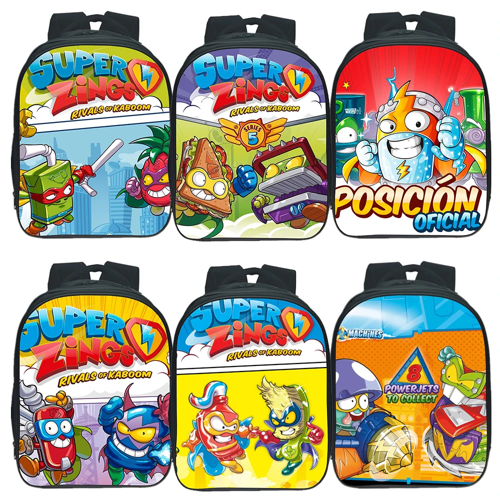 SuperThings Kindergarten Backpack School Bag for Girls Boys Women Men Children Cospay Laptop Travel Rucksack Sac