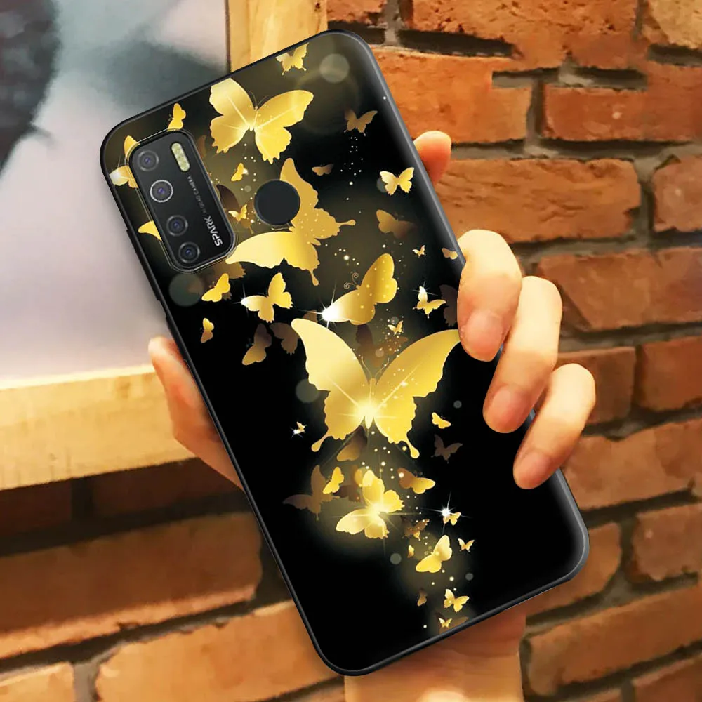 Чехол для Tecno Spark 5 чехол мягкий мягкая силиконовая накладка на заднюю панель с Pro