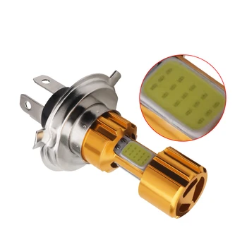 

1Pc H4 BA20D P15D Motorbike 18W LED 3 COB Motorcycle Headlight Bulb 2000LM 6000K Hi/Lo Beam Light for Wholesale Drop Shipping