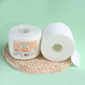 

50^Kitchen Roll Paper Fast Shipping 6PC Facial Clean Non-woven Fabric Cotton Disposable Reel Cosmetic Towel Tissue toilet paper