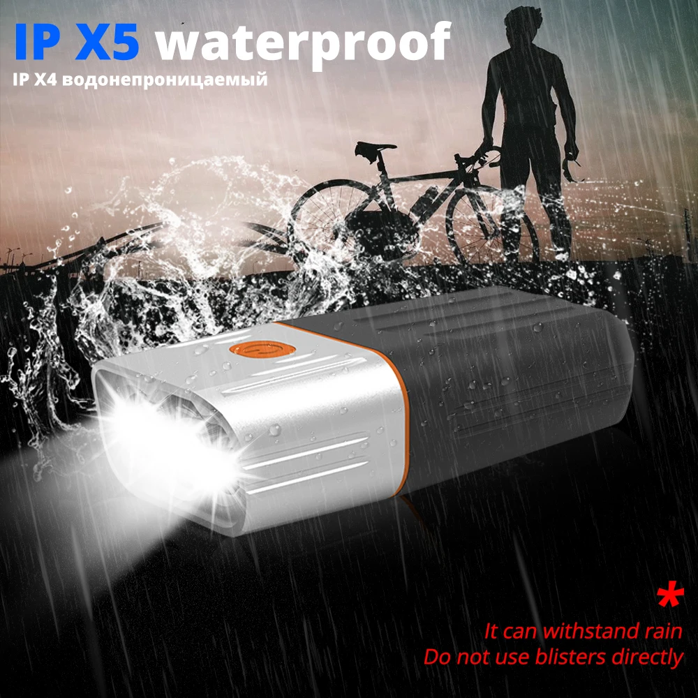 Flash Deal 5200mAh Bicycle LED Light 3* L2/T6 USB Rechargeable Bike Light MTB Headlight as Power Bank Taillight Safety Bike Accessories 5