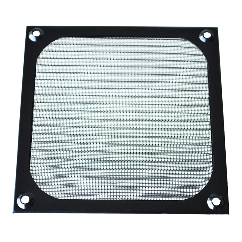 HOT-12cm x 12 см ПК Вентилятор охлаждения алюминиевый пылезащитный сетчатый фильтр черный