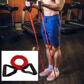

50 Lbs Pull Rope Fitness Elastic Band Anti-break Protection Sleeve Pull Rope Home Chest Strength Training Device Resistance Rop