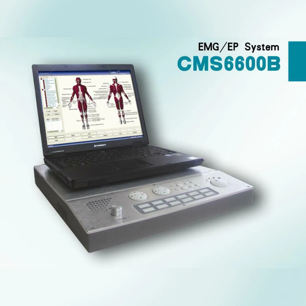 CMS6600B Portable EMG Machine Monitoring EP System PC Based 4-Channel Nerve Muscle Bioelectricity E