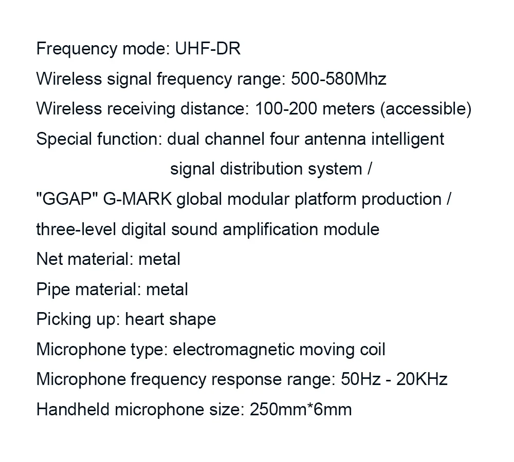 G-MARK G14S Беспроводная микрофонная система 4-канальный UHF 4 ручные микрофоны полностью Металлическая сборка частота выбираемая 150 м