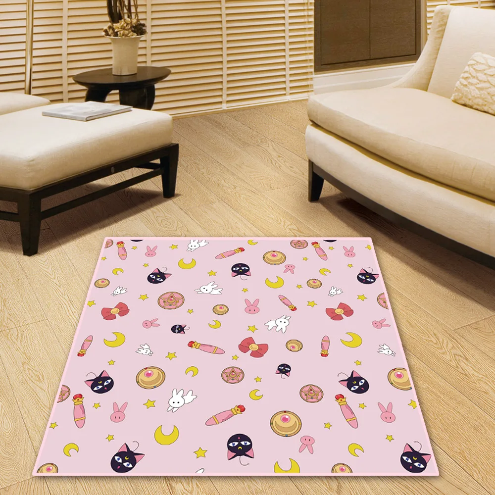 Cartoon Sailor Moon Magic Doormat Floor Mat Large Carpet Rug Home Carpet Hotel Living Room Floor Mats Anti Slip Gift - Цвет: Style 4