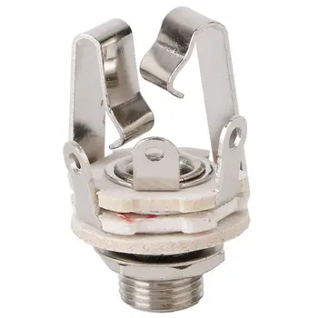 

Jack 6.5 Two-Channel Audio Cable Connector Plug Socket With A Switch Stereo 6.5 Female For Guitar