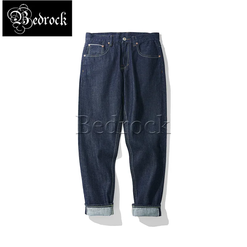 MBBCAR 11oz Summer selvedge denim unwashed primary indigo jeans Amekaji one washed jeans slim cropped pants pencil pants 7120A 2