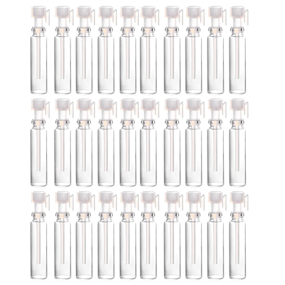 50pcs 1ml Perfume Sample Bottles Empty Perfume Bottles With Drop Mini