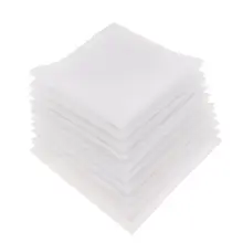 

10pcs Pure White Solid Handkerchief DIY Handkerchiefs Gift for Man Boyfriend Girlfriend