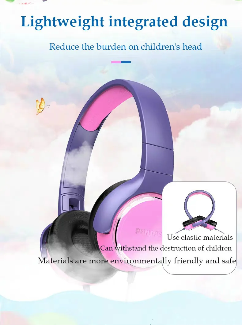 Philips KH301 гарнитура для детей, обучение слуху, защита наушников, мода и комфорт для мужчин и женщин, студентов
