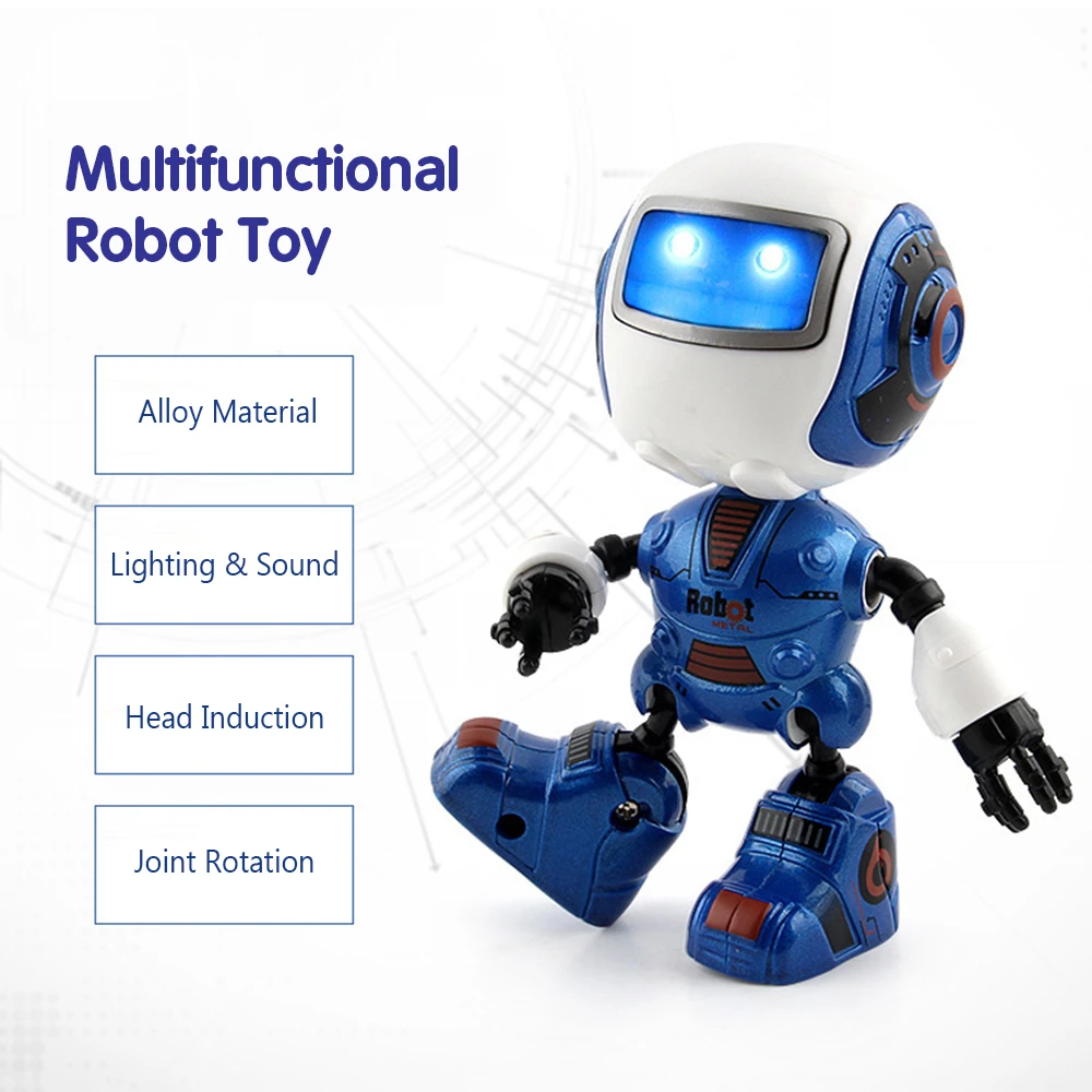 Robot A Induction En Alliage Jouet Intelligent Avec Tete A Induction Rotation Des Articulations Effet D Eclairage Cadeau Parfait Pour Garcons Et Bebes Aliexpress